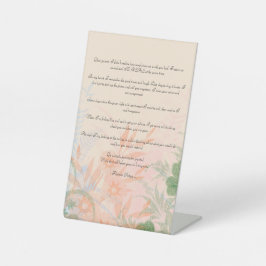 Sehr geehrte Mutter Sockelschild