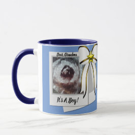 Sehr geehrte Oma Blue / Weiße Ankündigung Kaffee C Tasse
