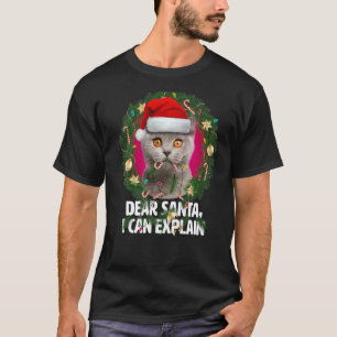 Sehr geehrte Santa British Shorthair Cat - Naughty T-Shirt