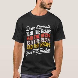 Sehr geehrte Schüler, lesen Sie das Rezept Ihre Fc T-Shirt
