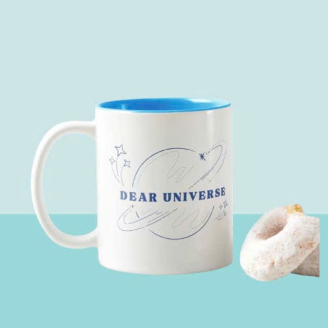 Sehr geehrte Universe Tasse - Minimalistischer Blu (Von Creator hochgeladen)