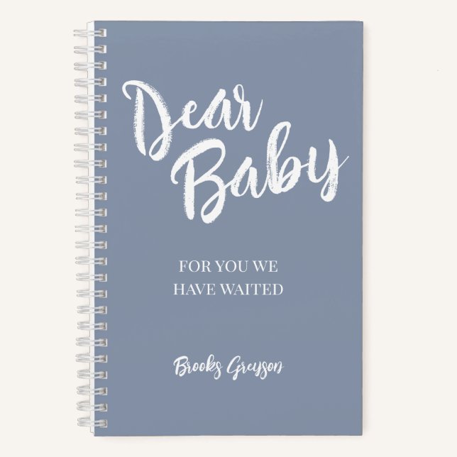 Sehr geehrter Baby, Schwangere Journal Keepake Notizbuch (Vorderseite)
