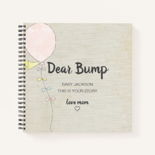 Sehr geehrter Bump Keepake Pregnancy Journal Notizbuch