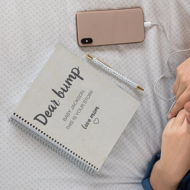 Sehr geehrter Bump Keepake Pregnancy Journal Notizbuch (Von Creator hochgeladen)