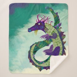 Sehr geehrter Dragon Sherpa Blanket-Medium-Größe Sherpadecke
