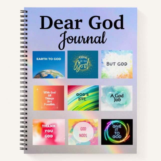 Sehr geehrter Gott Spiral Notebook Journal Notizbuch (Vorderseite)