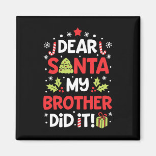Sehr geehrter Herr Weihnachtsbruder hat Weihnachts Magnet