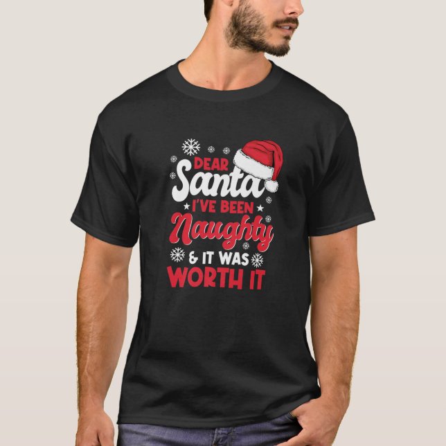 Sehr geehrter Herr Weihnachtsmann, ich war unversc T-Shirt (Vorderseite)