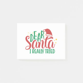 Sehr geehrter Herr Weihnachtsmann Post-it Klebezettel