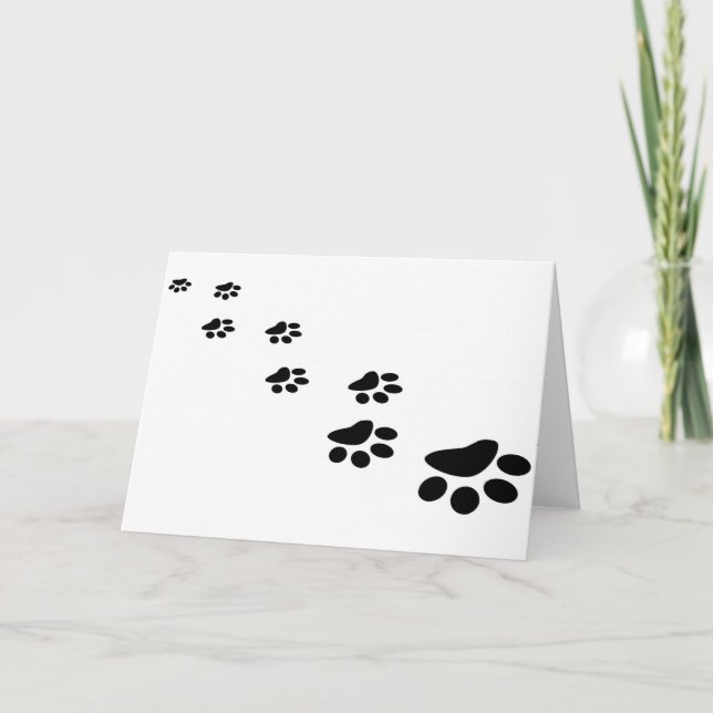 Sehr geehrter Hund Vater Mama Anpassbare Pet Name  Dankeskarte (Vorderseite)