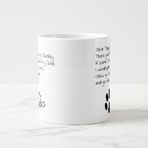 Sehr geehrter Hund Vater Mama Personalisiert Pet N Jumbo-Tasse