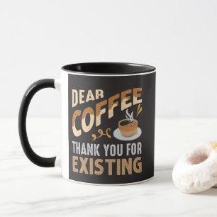 Sehr geehrter Kaffee Vielen Dank für den vorhanden Tasse
