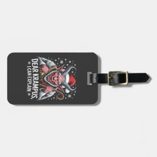 Sehr geehrter Krampus, ich kann Weihnachten Santa Gepäckanhänger