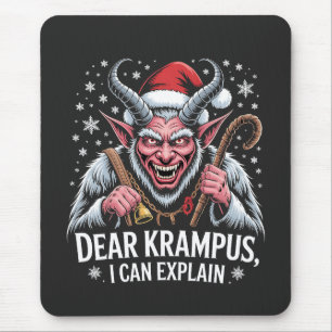 Sehr geehrter Krampus, ich kann Weihnachten Santa Mousepad