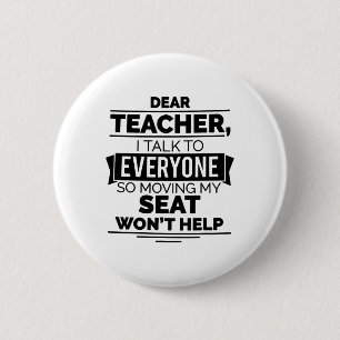 Sehr geehrter Lehrer, ich spreche mit allen, also Button