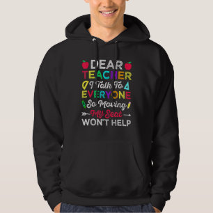 Sehr geehrter Lehrer, ich spreche mit allen, die m Hoodie