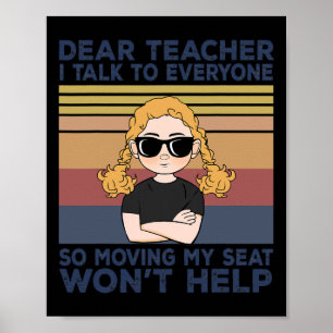 Sehr geehrter Lehrer, ich spreche mit allen, die m Poster
