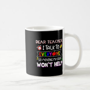 Sehr geehrter Lehrer, ich spreche mit allen, die s Kaffeetasse