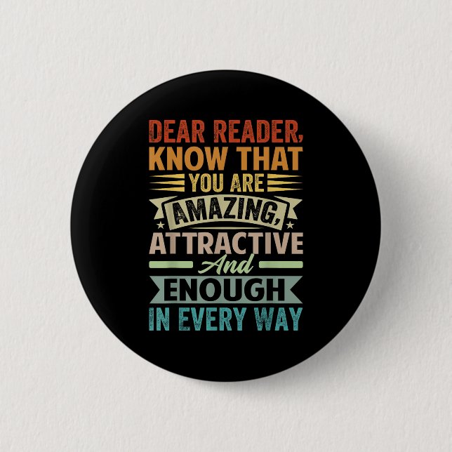 Sehr geehrter Leser, wissen Sie, dass Sie Phantast Button (Vorderseite)