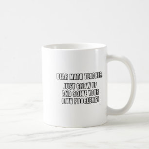 Sehr geehrter Mathematiklehrer wächst einfach in s Kaffeetasse