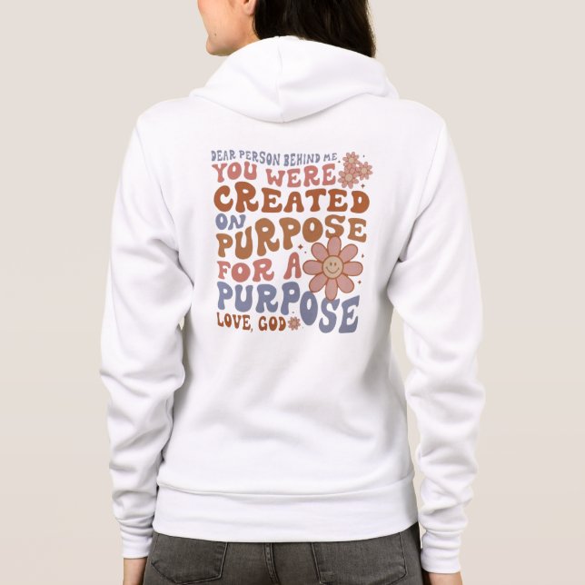 Sehr geehrter Mensch hinter mir Hoodie (Rückseite)