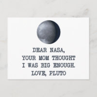 Sehr geehrter Nasa Liebe Pluto
