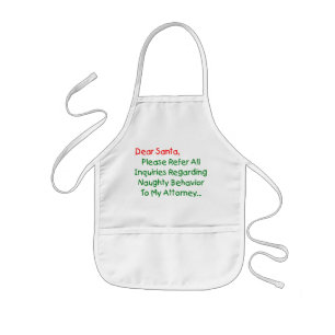 Sehr geehrter Santa Anwalt - Funny Christmas Lette Kinderschürze