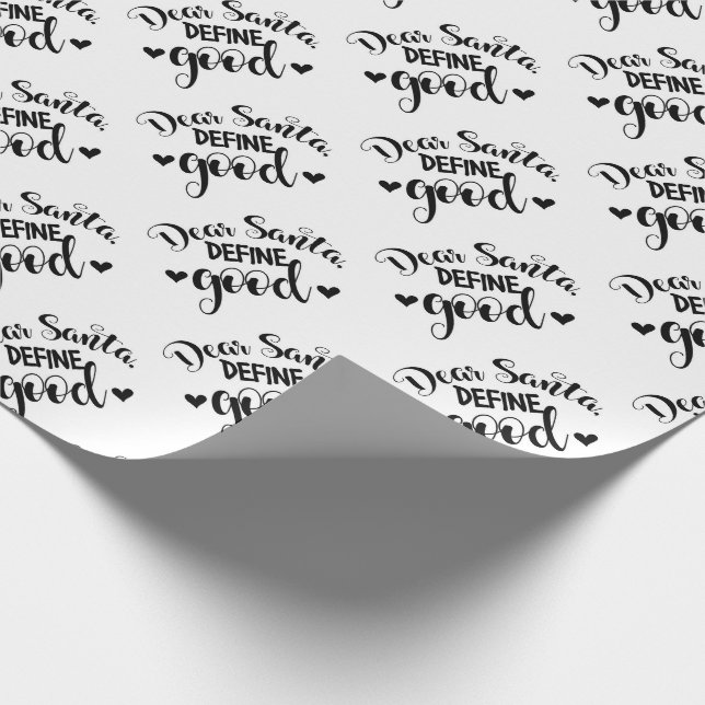 Sehr geehrter Santa Geschenkpapier (Ecke)