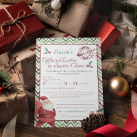 Sehr geehrter Santa | Kinder Personalisierter Brie