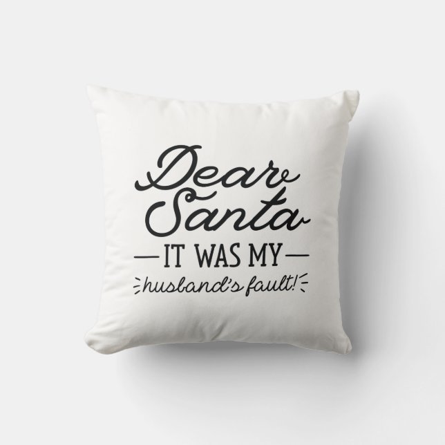 Sehr geehrter Santa Kissen (Vorderseite)
