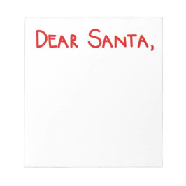Sehr geehrter Santa Notizblock