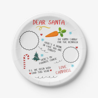 Sehr geehrter Santa Pappteller