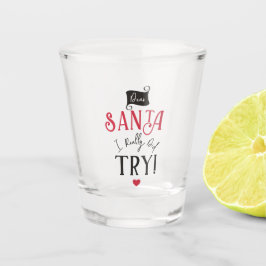 Sehr geehrter Santa Schnapsglas