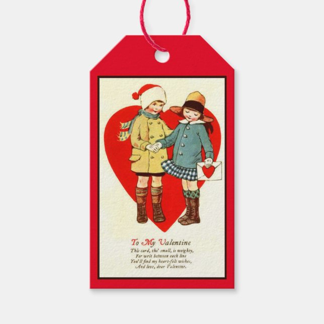 Sehr geehrter Valentine Geschenkanhänger (Vorderseite)