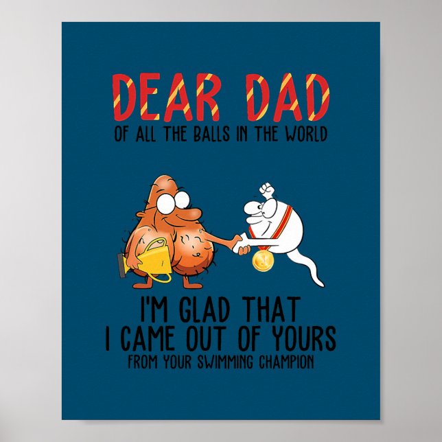 Sehr geehrter Vater aller Balls in der Welt, ich b Poster (Vorne)