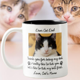 Sehr geehrter Vater, danke, dass du mein Vater bis Zweifarbige Tasse
