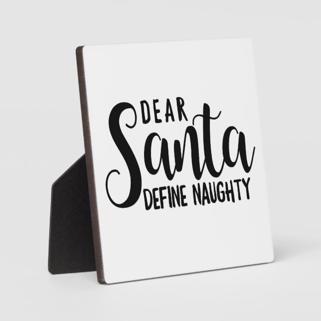 Sehr geehrter Weihnachtsmann, Definition eines sch Fotoplatte (Vorderseite)