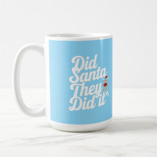 Sehr geehrter Weihnachtsmann hat es getan Digital  Kaffeetasse