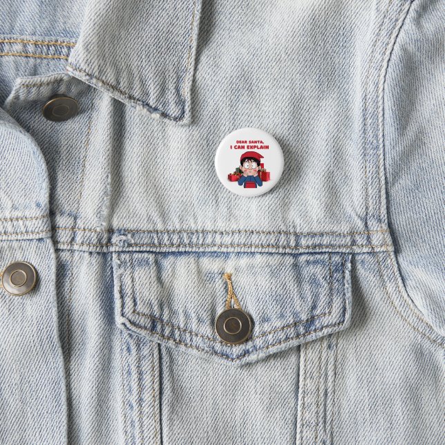 Sehr geehrter Weihnachtsmann, ich kann schuldiges  Button (Beispiel)