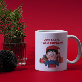 Sehr geehrter Weihnachtsmann, ich kann schuldiges  Kaffeetasse