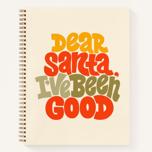Sehr geehrter Weihnachtsmann - ich war ein gutes D Notizbuch (Vorderseite)