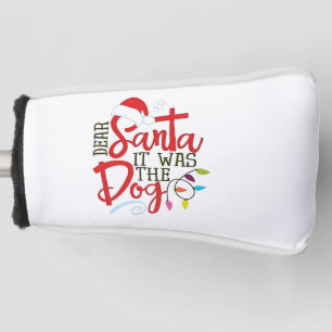 Sehr geehrter Weihnachtsmann war der Hund lustig Golf Headcover