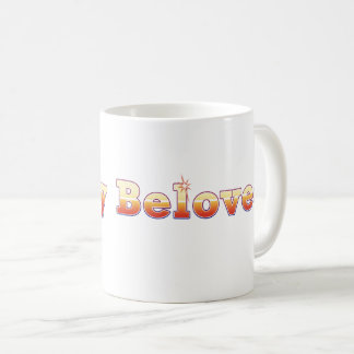 "Sehr geliebte" Bibelsprache mit goldenem Text  Kaffeetasse