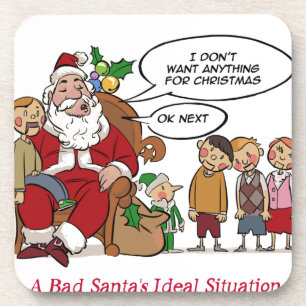 Sehr Gemeine Santa Ideal Situation Fantastisch Untersetzer