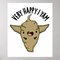 Sehr glücklich ich Yam Funny Veggie Pun