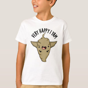 Sehr glücklich ich Yam Funny Veggie Pun T-Shirt