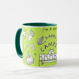 "Sehr glücklicher Camper" Tasse