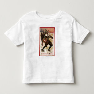 Sehr glücklicher die Türkei-Jäger Kleinkind T-shirt