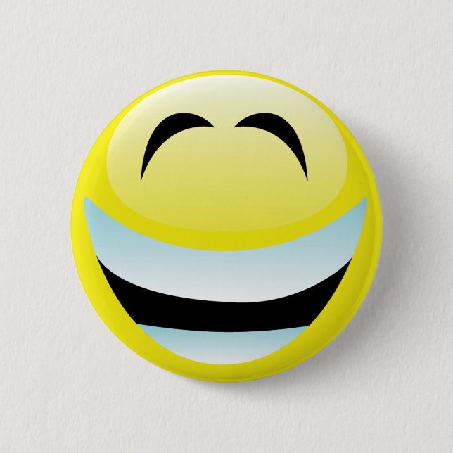 SEHR GLÜCKLICHES GESICHT BUTTON (Vorderseite)