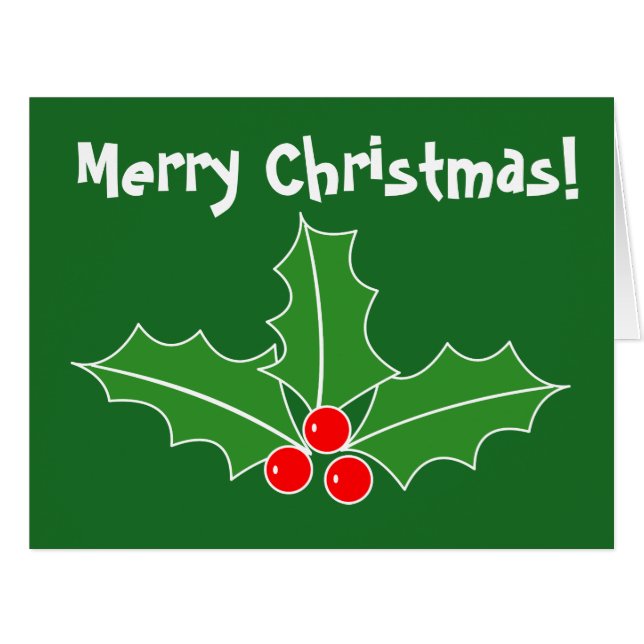 Sehr große Weihnachtskarte für Feiertage (Vorderseite (Horizontal))